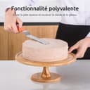 U-Taste Icing Spatula Set of 3: 18/0 Stainless Steel Cake Palette Knife, Angled Offset Spatula for Baking Cake Decorating Frosting, 15/20/25cm Metal Blade with 12cm PP Plastic Handle (Orange) - 4