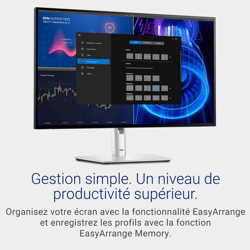 Dell U2724D UltraSharp 27 Inch QHD (2560x1440) Monitor, 120Hz, IPS Black, 5ms, 98% DCI-P3, 2x USB-C, 2x DisplayPort, HDMI, 3x USB, 3 Year Warranty, Silver - 4