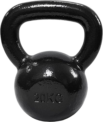 Amazon Basics Kettlebell en fonte 20 kg, noir