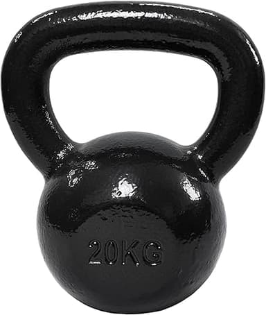 Amazon Basics Cast-Iron Kettlebell with Textured and Pain…