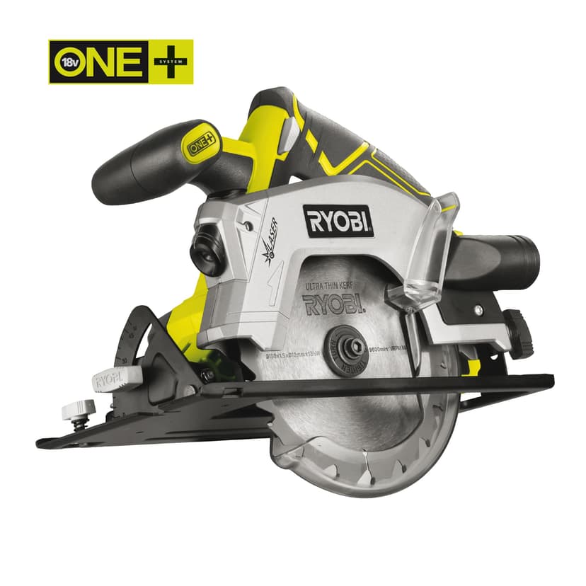 RYOBI - Scie Circulaire Sans Fil 18V ONE+ RWSL1801M – Lame Ø150 mm 18 dents, Réglage Profondeur et Inclinaison – Coupe Bois, OSB, Panneaux – Batterie Non Incluse - 6