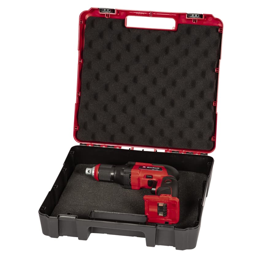 Einhell Visseuse à placo sans fil TE-DY 18 Li-Solo Power X-Change (18V, Bouton de blocage pour marche continue, avec coffret E-Box S35) Livré sans Batterie ni Chargeur - 8