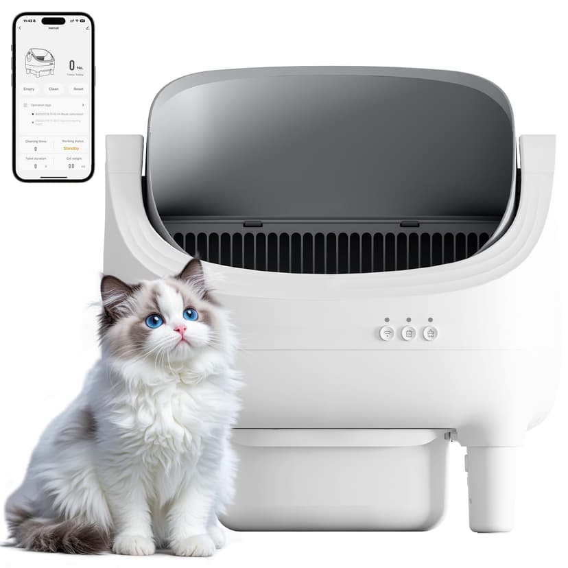 JUMMICO Smart Self-Cleaning Cat Litter Tray – Automatic C… - 1