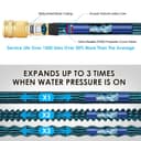 150FT or 200FT Expandable Garden Hose, Water Hose with Extra Strength Fabric, with 10-Pattern Spray Nozzle, Leakproof Lightweight Expanding Hose for Watering and Washing (150FT/45Meters) - 4