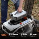 Mowrator S1 4WD 18Ah Remote Control Lawn Mower, All-Season Yard Care, 75% (37°) Slope Climbing, with Leaf Shredding Vacuum, 21" Width, 1.5–4.3" Cutting Height, Up to 1.12 Acres - 9