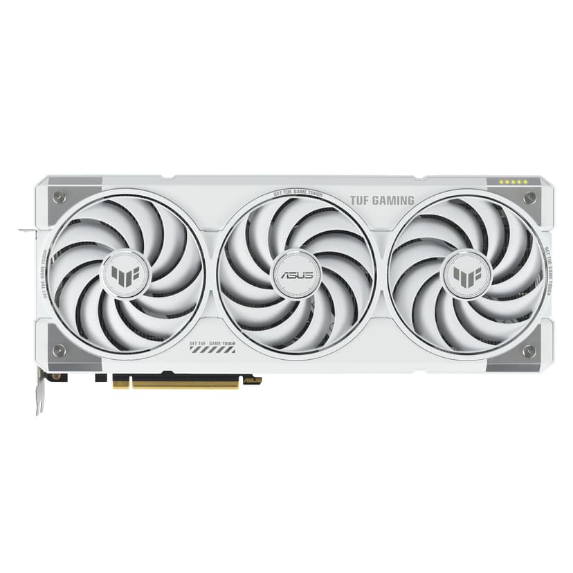 ASUS TUF Gaming GeForce RTX 5070 Ti 16GB GDDR7 BTF White OC Edition Graphics Card (NVIDIA DLSS 4, 3,125-Slot, PCIe 5.0, 3X DisplayPort 2.1b, 2X HDMI 2.1b, GC-HPWR, White, TUF-RTX5070TI-O16G-BTF-WHITE) - 2