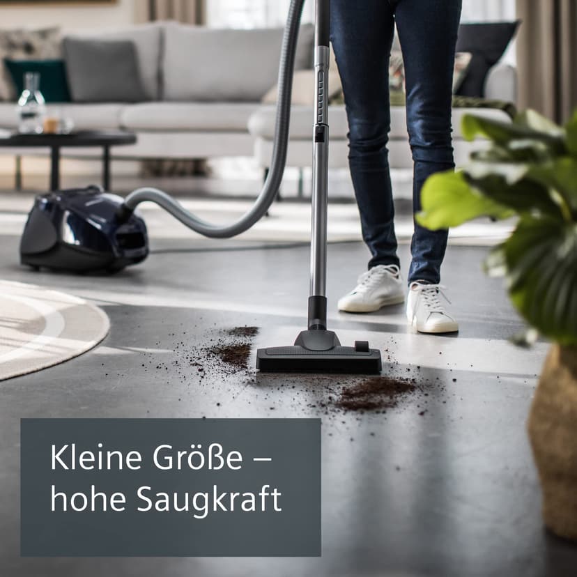 Siemens VS06A111 Aspirateur Synchropower avec sac, Highpower Moteur, Système Powersecure Joints de et Brosse Coussin Bleu Moonlight - 4