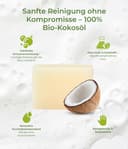 Nature Cosmétique® Solid Soap Coconut (Fragrance-Free) - For Hands & Body - Handmade Natural Soap - Moisturising & Skin Care - Vegan, Palm Oil Free - Made in Germany - 2