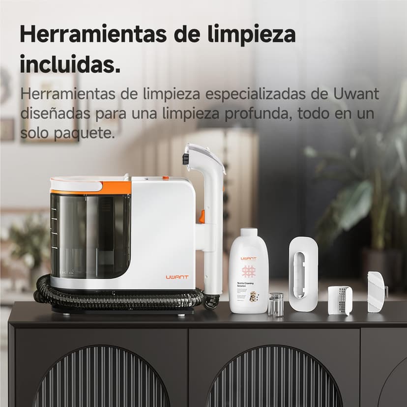 uwant B300PRO Professional Portable 18 Kpa Powerful Suction Sofa Cleaner with Accessories, 2-in-1 Fabric Sofa Cleaner for Carpets, Furniture, Fabric, Car, Animals - 8