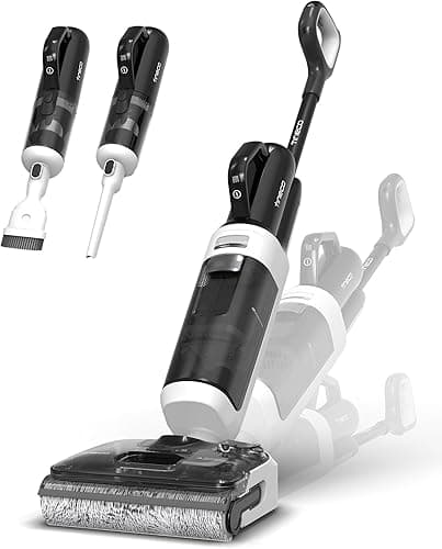 Tineco Floor One Switch S6 Stretch Breeze (Stretch S6 Combo) Aspirateur Laveur, Aspirateur Balai sans Fil Multifonction 2 en 1, Plat 180°, Auto-Nettoyage FlashDry 85℃, Anti-Enchevêtrement, 20kPa