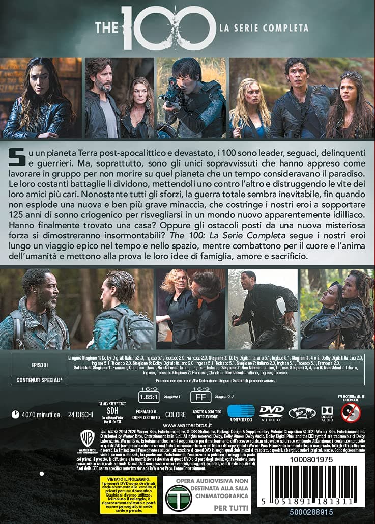 The 100 Serie Compl.Stg.1-7 (Box 24 Dv) [Region Free] - 3