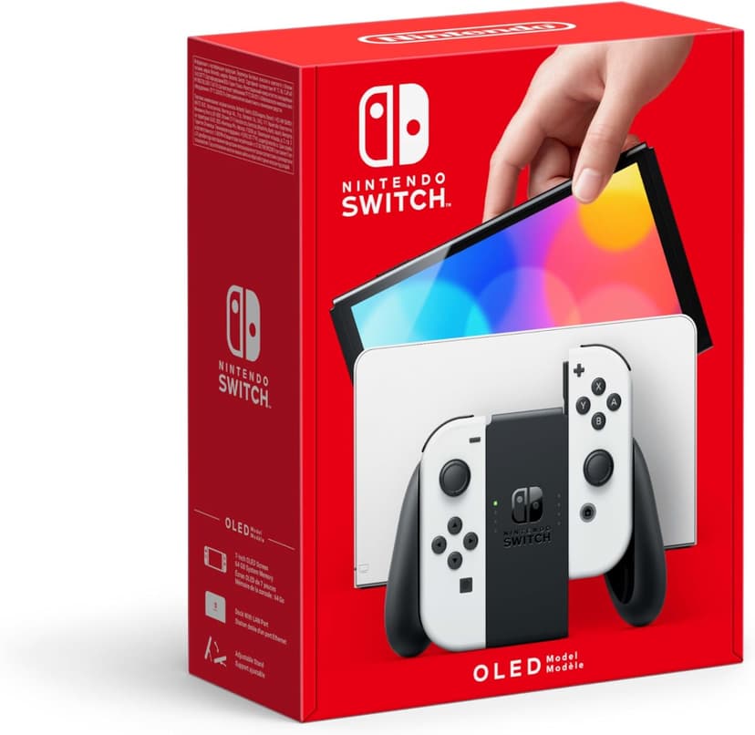Nintendo Switch (OLED Model) - White - 1