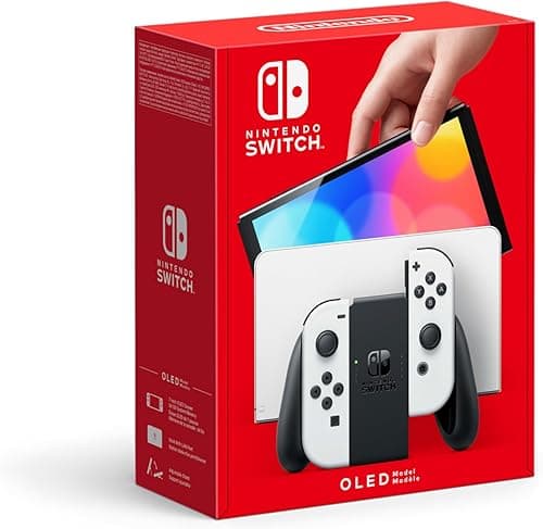 Nintendo Switch (OLED) Console de Jeux Portables 17,8 cm (7") 64 Go Écran Tactile WiFi Blanc