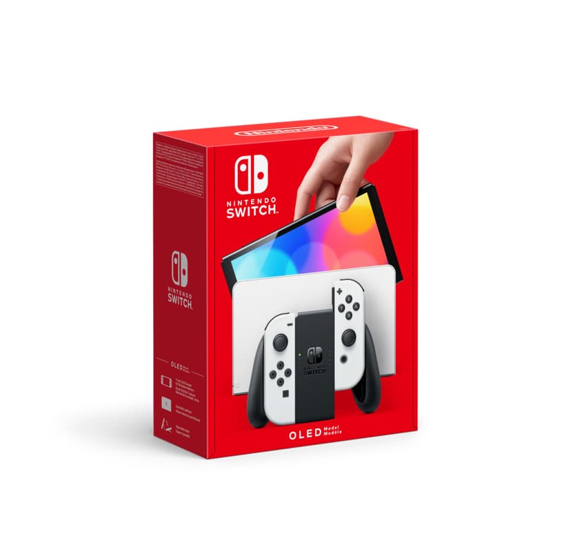 Nintendo Switch (OLED) Console de Jeux Portables 17,8 cm (7") 64 Go Écran Tactile WiFi Blanc - 1