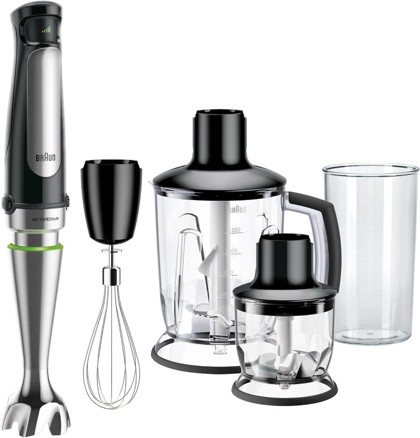 Braun MultiQuick 7 MQ7045 Hand Blender, Mixer, ActiveBlade System, EasyClick Plus System, Splash Control - 1