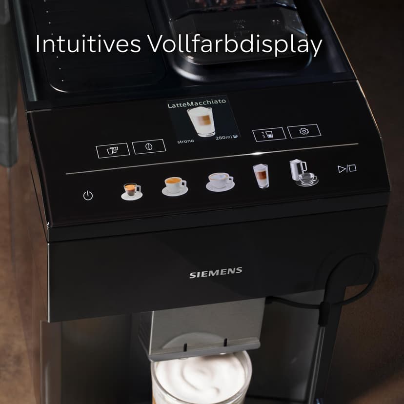 Coffee machine EQ500 classic claver lacquer black, black, water tank - 4