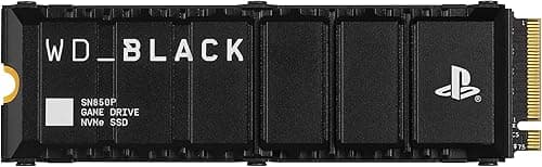 WD_BLACK SN850P 4TB PS5 SSD, Officially Licensed for PlayStation 5, Read Speeds Up to 7300 MB/s, M.2 2280 PCIe NVMe, Exclusive Heatsink Design, Internal Gaming SSD