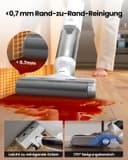Proscenic F10 Ultra Aspirateur Laveur sans Fil,60 Mins Aspirateur Balai sans Fil Sec et Humide,Léger Aspirateur Eau et Poussière,Laveur de Sol,Autonettoyant,1.3L,Nettoyage des Angles,Bords,Sols Durs - 6