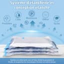 NATNAV Vacuum Bags for Clothes, Pack of 20 with Electric Air Pump, Vacuum Bags (5 x Jumbo/5 x Large/5 x Medium/5 x Small), Reusable Vacuum Bags for Duvets, Clothes, Travel, Pillows - 4