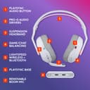 Logitech G Astro A20 X LIGHTSPEED Wireless Gaming Headset for PS5, Xbox, Nintendo Switch/Switch 2, PC with 2-system PLAYSYNC Audio, Bluetooth, LIGHTSYNC RGB, and 48 kHz Boom Mic - White - 6