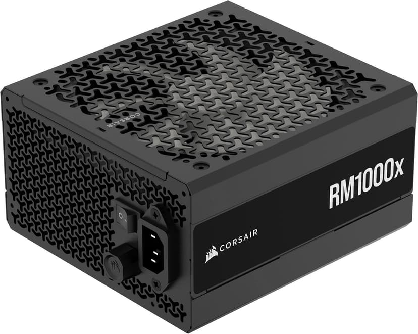 CORSAIR RM1000x Fully Modular Low-Noise ATX Power Supply – ATX 3.1 Compliant – PCIe 5.1 Support – Cybenetics Gold Efficiency – Native 12V-2x6 Connector – Black - 1
