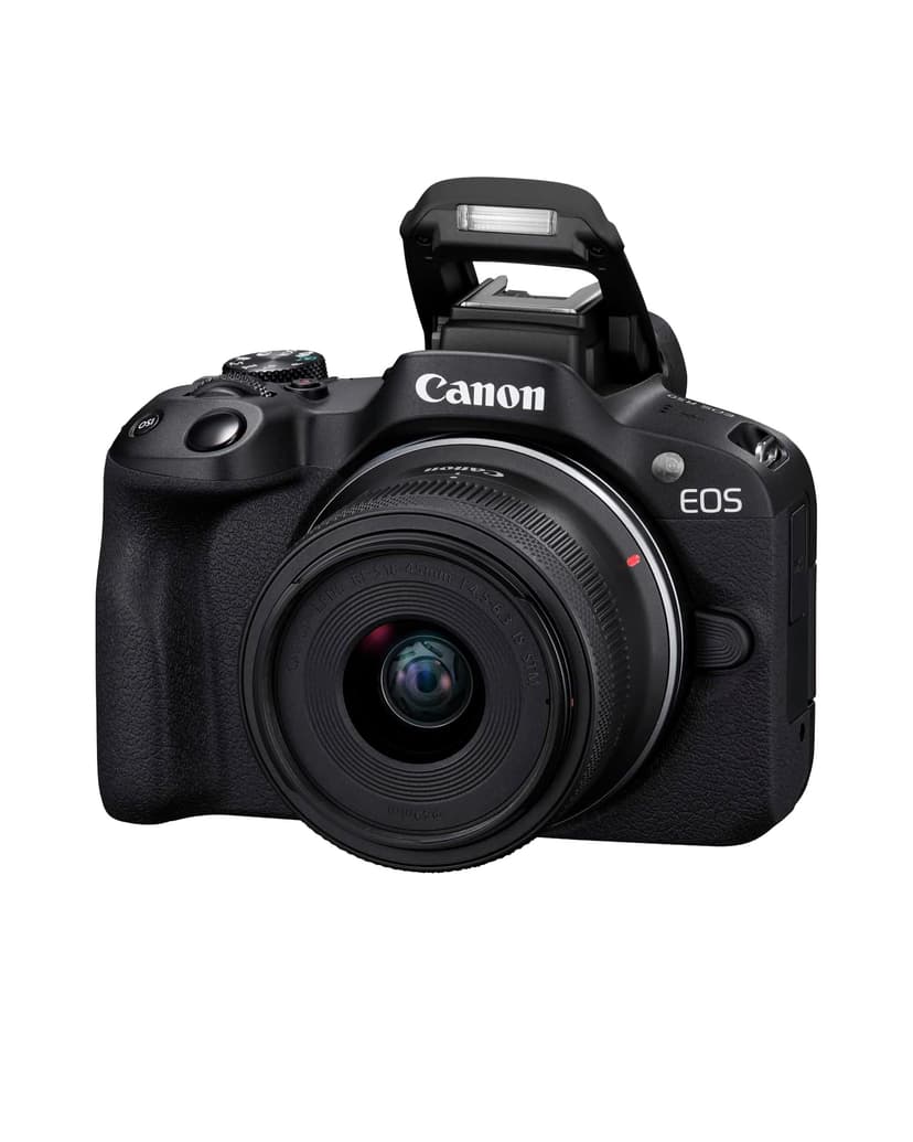 Canon EOS R50 Appareil Photo Hybride + Objectif RF-S 18-45mm is STM - Appareil Photo numérique avec autofocus + détection de scène et des Visages, Animaux véhicules Vidéo 4k, 15 Images par Sec - Noir - 1