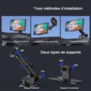 Avylet 9,26'' Carplay Voiture Apple CarPlay & Android Auto, dashcam Avant 4K + caméra de recul HD, 60FPS, Mise à Jour OTA, GPS, Commande vocale, Mirror Link, Bluetooth 5.2, AUX, FM，avec 64Go Carte - 9