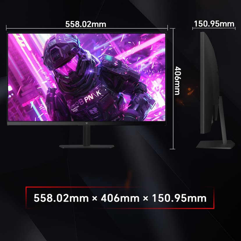 KTC 24.5 inch 400Hz 240Hz Gaming Monitor | Fast IPS 1ms | FHD 1080P Monitor | HDR 400 128% sRGB | HDMI x2, DP x2 |Tilt Adjustability VESA Monitors Black H25X7 - 9