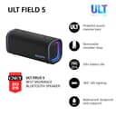 Sony ULT FIELD 5 - Powerful Bluetooth Portable Speaker, 25hr Battery, 2 x ULT POWER SOUND modes, IP67, Waterproof, Dustproof, 360 Lights, Detachable Shoulder Strap, Compact - Black - 2