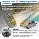 Betta SE Plus - Solar Powered Robotic Pool Surface Skimmer with Dual Charging Options and 30-Hour Continuous Cleaning Battery Power, Shallow Water Safeguard, and Twin Salt Chlorine Tolerant Motors - 5