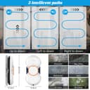 Robot Window Cleaner, 5600Pa Robot Glass Cleaner with Double Water Spray, 3 Cleaning Modes, Remote Control, Smart Navigation, Fall Protection & 8 Cloths, For Smooth Surfaces - 6