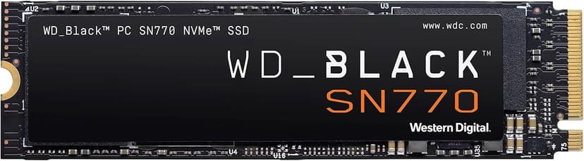 WD_BLACK SN770 2TB NVMe M.2 SSD, M.2 2280 NVMe SSD, Gaming Solid State drive, PCIe Gen4, High Performance Gaming drive, Read speeds up to 5150 MB/s - 1