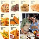 Pack of 150 Air-Fryer Liners Baking Paper for Hot Air Fryer Ninja AF500EU AF500EUCP, Cecotec 9000, 100 Pieces Rectangular for 5.2L, 50 Pieces for 10.4L & 10L Various Two Sizes Air Fryers - 6