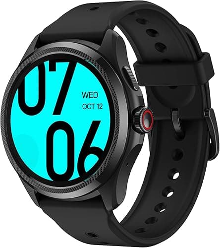 Ticwatch Pro 5 Android Smartwatch for Men Snapdragon W5+ Gen 1 Wear OS Smart Watch 80 Hrs Long Battery Life Health Fitness Tracking GPS 5ATM Water Resistance Compass NFC Android Only Compatible