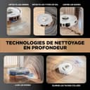 Shark PowerDetect 2-in-1 Robot Vacuum Cleaner and Mop, NeverTouch Pro 60 Days Self Legend, Additional and Cleaning Robot with 3D & LiDAR Navigation, NeverStuck, Wi-Fi/App/Alexa, White AV2810ZEEUWH - 2
