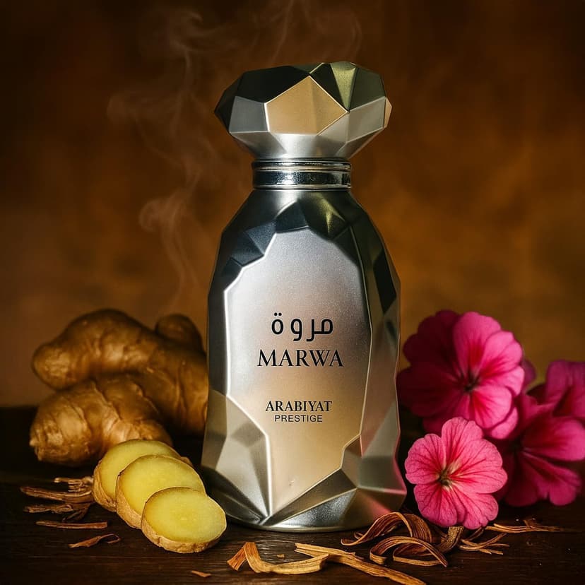Arabiyat Prestige Marwa Eau de Parfum 100 ml Argent pour Homme Sans Emballage Emballage Uniquement Fabriqué aux Émirats Arabiyat - 5