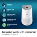 Philips Air Purifier 600 Series, Energy Efficient with Smart Sensor, For allergy sufferers, HEPA filter removes 99.97% of pollutants, Covers up to 44m2, App control, White (AC0651/10) - 2