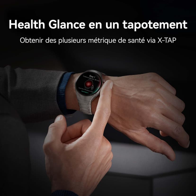 HUAWEI WATCH 5 46mm Smartwatche + Fluoroelastromer band Black, Multi-sensing X-TAP Technology, Fingertip Oxygen Saturation Measurement, For Android and iOS, Extended 6-Month Warranty, Black - 3