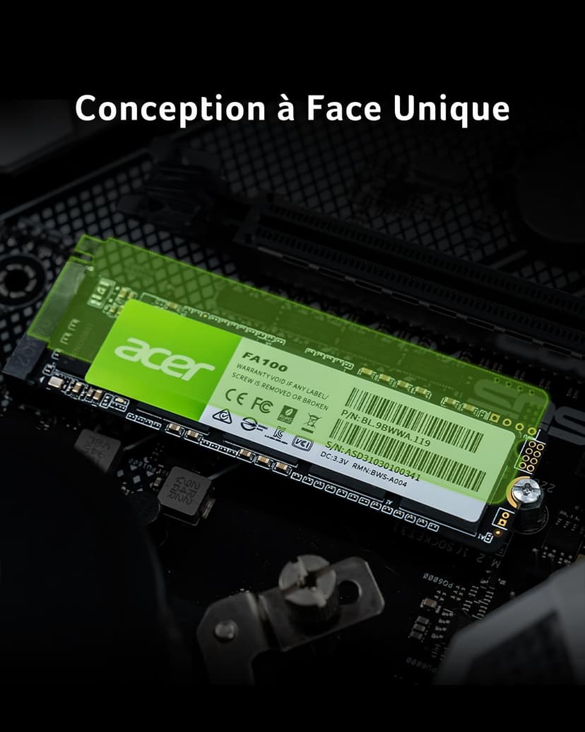 Biwin SSD Acer FA100 M.2 512 Go - 4
