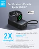 Anker Batterie Externe Magnétique 10000 mAh PD 35W avec câble USB-C intégré, Power Bank Charge Rapide, pour Apple Watch, iPhone 17 Pro Max/17/15/14/13, Samsung, iPad, AirPods et Autres (Noir) - 2