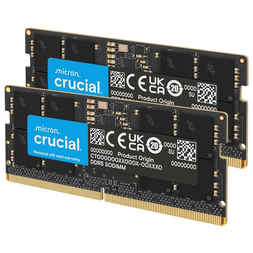 Crucial DDR5 RAM 32GB Kit (2x16GB) 5600MHz SODIMM, Laptop Computer Memory, Mini PC (or 5200MHz, 4800MHz) CL46 - CT2K16G56C46S5 - 1