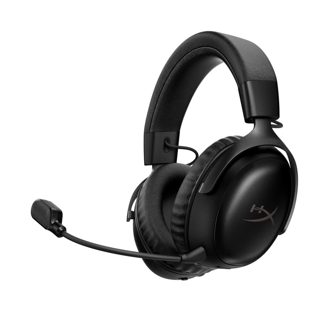 HyperX Cloud III S - Wireless Gaming Headset, Multiplatform, 2.4GHz, Bluetooth, Battery Life up to 120 Hours, 2.4GHz, 53mm Tilt Driver, 10mm Detachable Microphone - Black