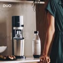 sodastream Duo – Machine à eau pétillante, 1 bouteille 1L sans BPA et 1 bouteille en verre 1L incluses, noire - 5