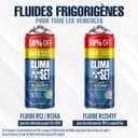 CLIMASET - 3-En-1 R 1234yf Recharge Climatisation, Huile, Produit Anti-Fuites XL et 2 X R1234yf XL - Kit de Recharge de Gaz pour Climatisation Automobile - 7