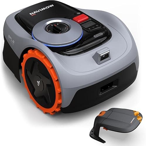Segway Navimow i105E with Garage S Robotic Lawn mower Kit without Boundary, rec. 500 m², Max. 600 m², RTK+Vision Robot Lawn Mower, AI Mapping Automatic, Virtual Limit, Multi-zone Management