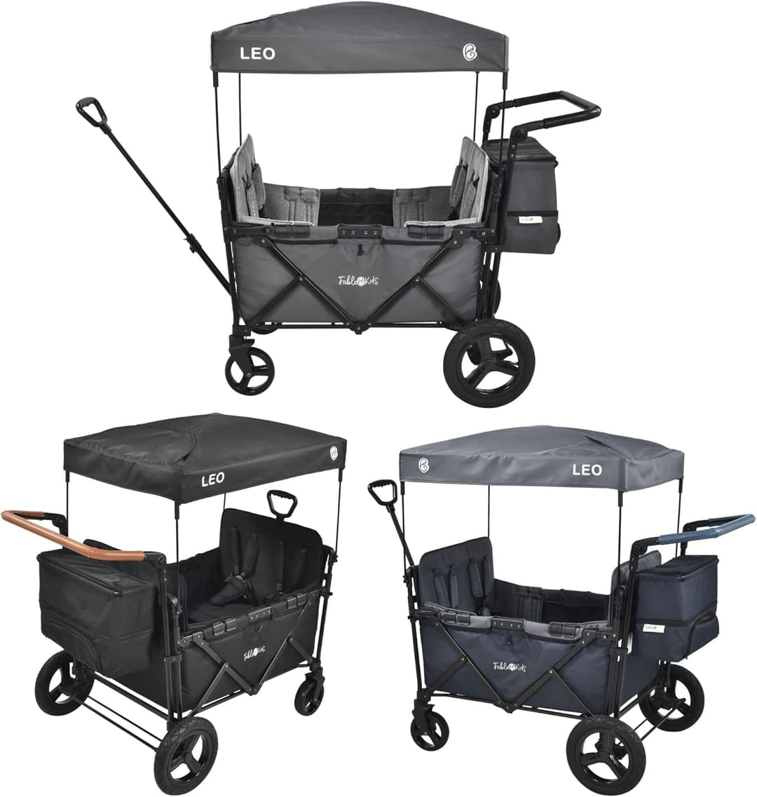 FableKids Follower Wagon Leo X4Plus with Roof | Foldable …