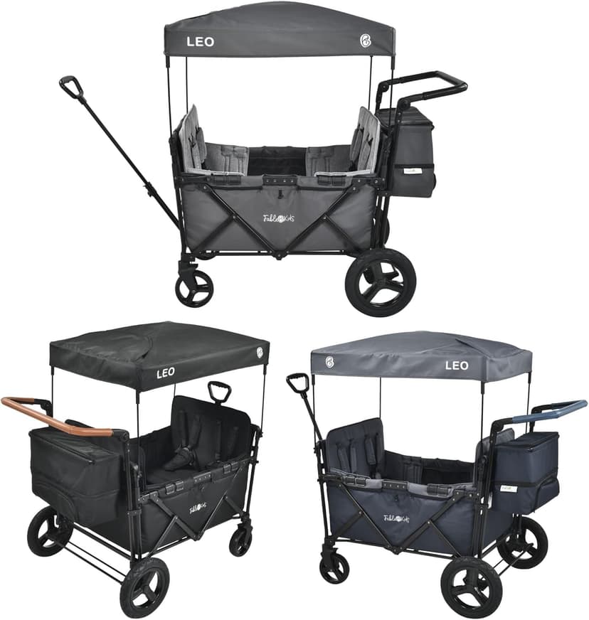 FableKids Follower Wagon Leo X4Plus with Roof | Foldable … - 1