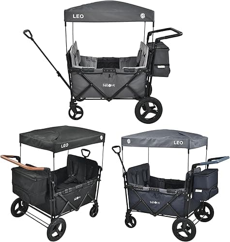FableKids Follower Wagon Leo X4Plus with Roof | Foldable …