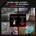 YUNZII x MADLIONS MAD68 HE Rapid Trigger Wired Magnetic Mechanical Gaming Keyboard 60% Hall Effect Switches Adjustable Actuation, PBT Keycaps RGB Hot-Swap,8K Hz Polling Rate(Black,Amber Pro Switch) - 5