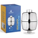 AquaBliss HD Heavy Duty High Output Shower Filter – Latest Superior Advanced 30x Filter Media - Universal Multi-Stage Shower Head Filter for Chemicals, Chlorine, Pesticides (SF500) - Chrome - 1